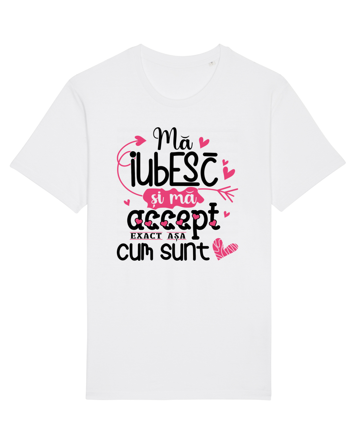 Tricou mânecă scurtă Unisex Rocker White