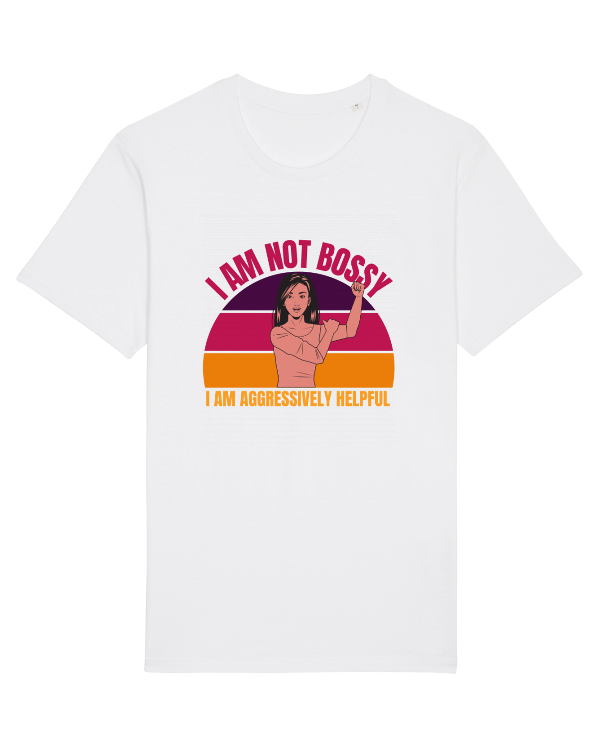 Tricou mânecă scurtă Unisex Rocker White
