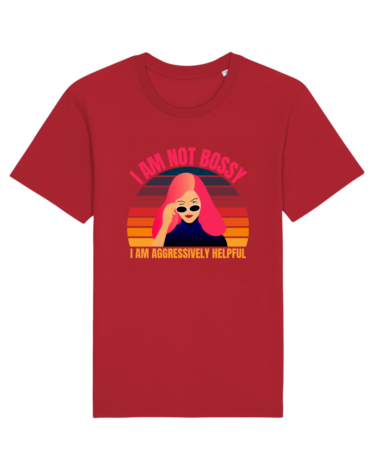 Tricou mânecă scurtă Unisex Rocker Red