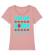 I Am Not Bossy I Am Aggressively  Tricou mânecă scurtă guler larg fitted Damă Expresser