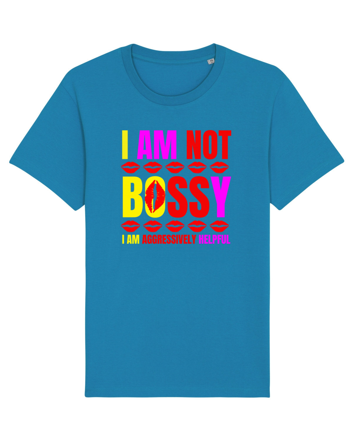 Tricou mânecă scurtă Unisex Rocker Azur