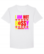 I Am Not Bossy I Am Aggressively  Tricou mânecă scurtă guler larg Bărbat Skater