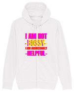 I Am Not Bossy I Am Aggressively  Hanorac cu fermoar Unisex Connector