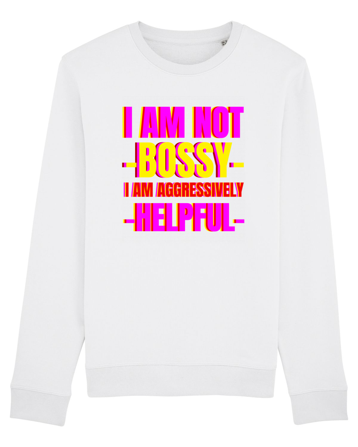 Bluză mânecă lungă Unisex Rise White