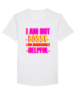 I Am Not Bossy I Am Aggressively  Tricou mânecă scurtă guler larg Bărbat Skater