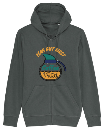 Yeah But First Coffee Anthracite
