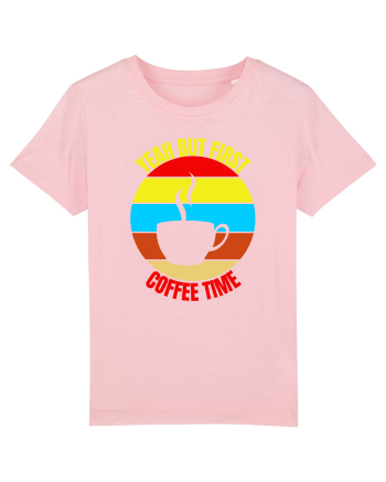 Yeah But First Coffee Cotton Pink
