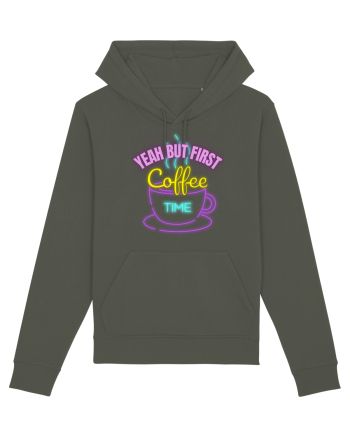 Yeah But First Coffee Khaki