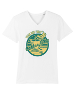 Yeah But First Coffee Tricou mânecă scurtă guler V Bărbat Presenter