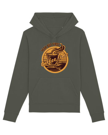Yeah But First Coffee Khaki