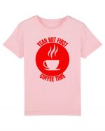 Yeah But First Coffee Tricou mânecă scurtă  Copii Mini Creator