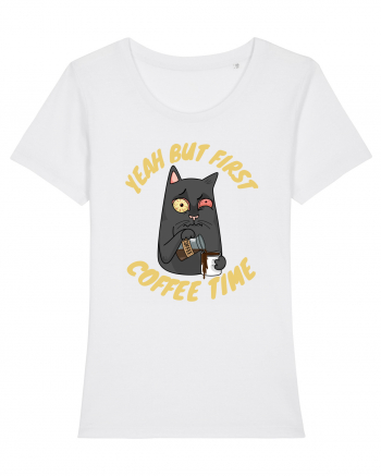 Coffee and Cat White