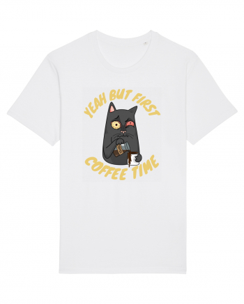 Coffee and Cat White