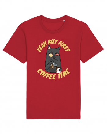 Coffee and Cat Red