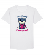 Coffee and Cat Tricou mânecă scurtă guler larg Bărbat Skater