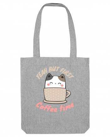 Coffee and Cat Heather Grey