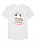 Coffee and Cat Tricou mânecă scurtă guler larg Bărbat Skater