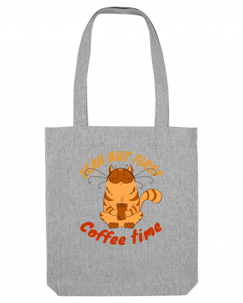 Coffee and Cat Heather Grey