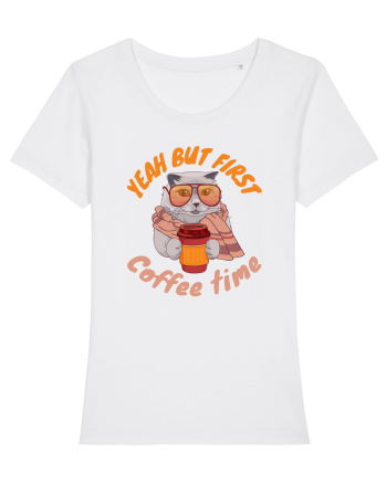 Coffee and Cat White