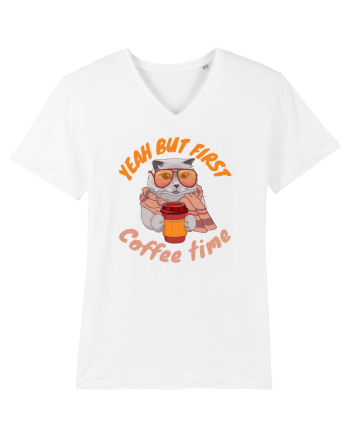 Coffee and Cat White