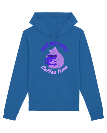 Coffee and Cat Royal Blue
