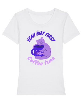 Coffee and Cat White