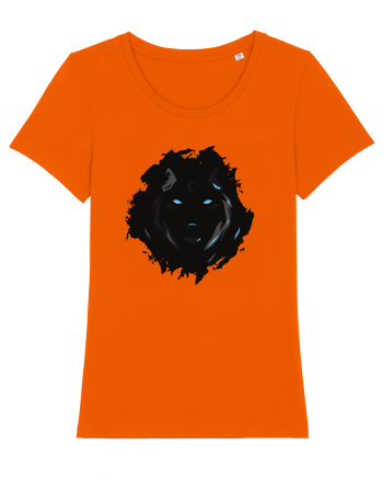 Black Wolf Bright Orange