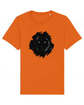 Black Wolf Bright Orange