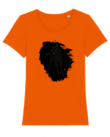 Black Wolf Bright Orange