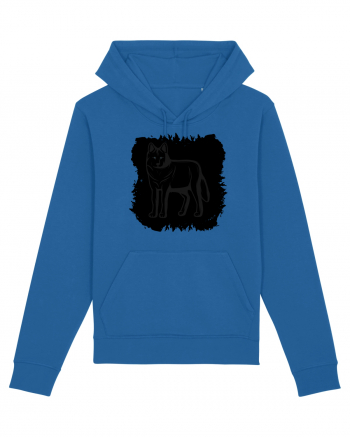 Black Wolf Royal Blue