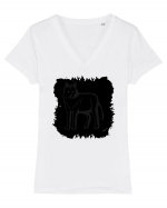 Black Wolf Tricou mânecă scurtă guler V Damă Evoker