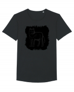 Black Wolf Tricou mânecă scurtă guler larg Bărbat Skater