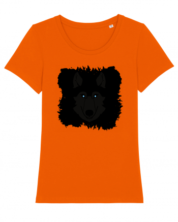 Black Wolf Bright Orange