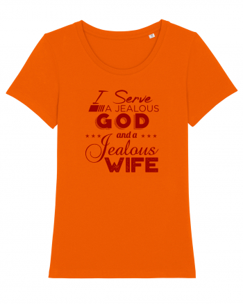 Jealous God and Wife Bright Orange