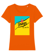 Șveps cu mă-ta Tricou mânecă scurtă guler larg fitted Damă Expresser