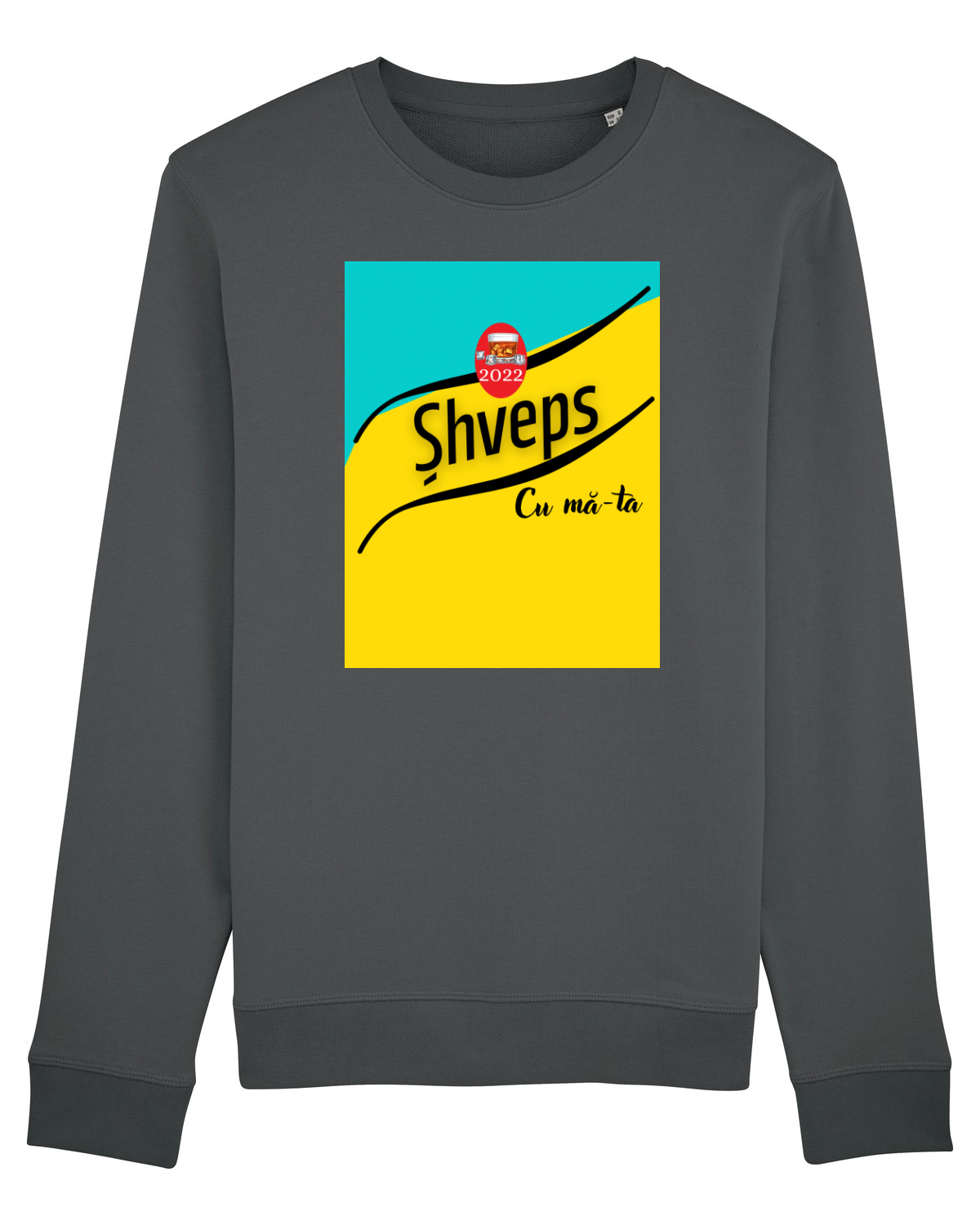 Bluză mânecă lungă Unisex Rise Anthracite