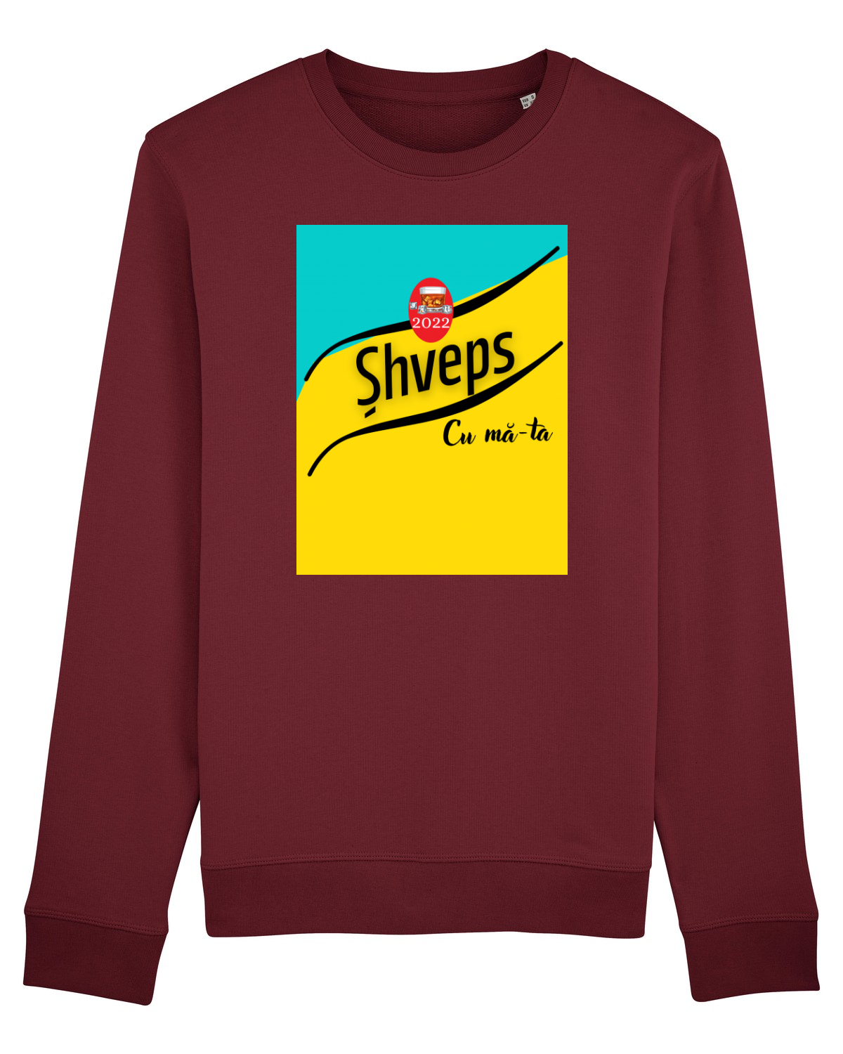 Bluză mânecă lungă Unisex Rise Burgundy