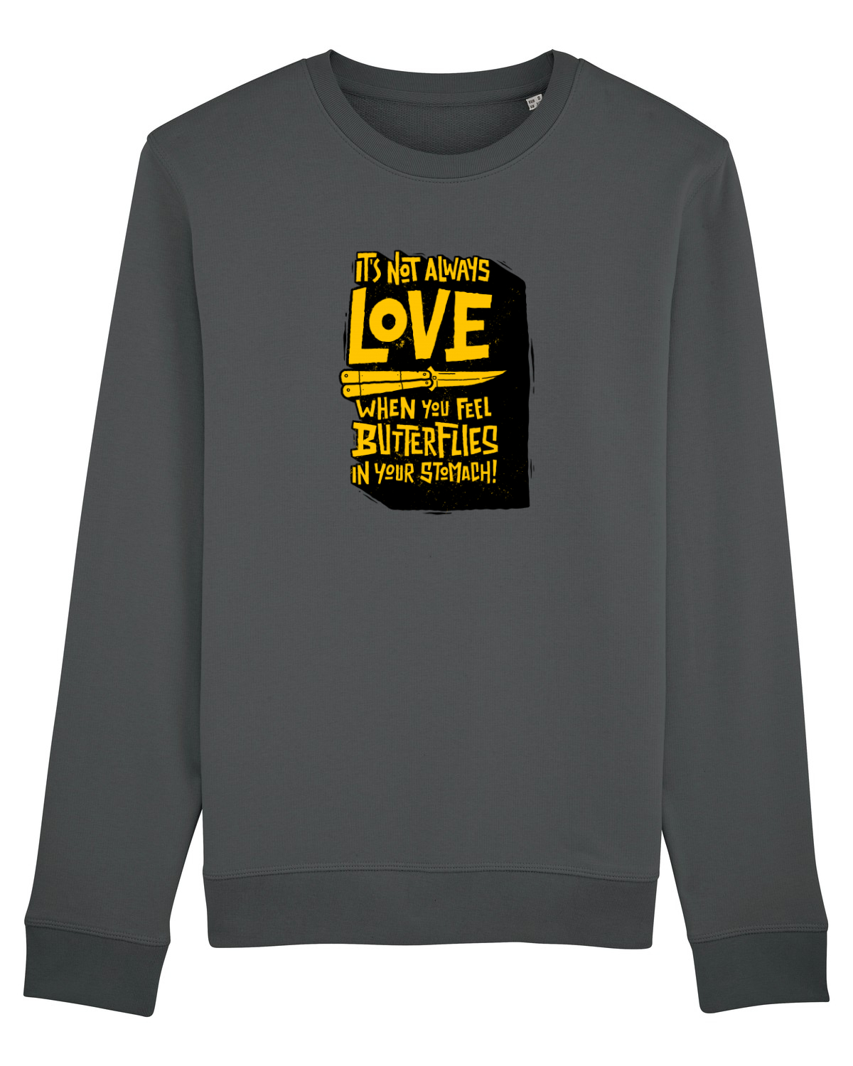 Bluză mânecă lungă Unisex Rise Anthracite