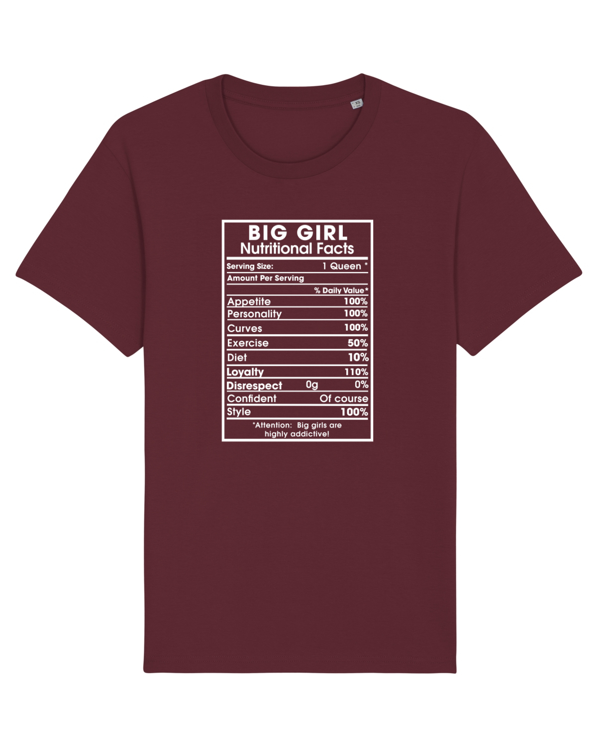 Tricou mânecă scurtă Unisex Rocker Burgundy