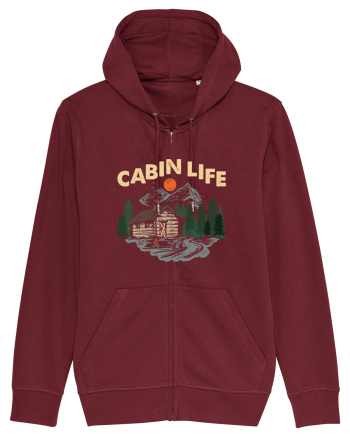 Cabin Life Burgundy