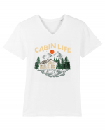 Cabin Life Tricou mânecă scurtă guler V Bărbat Presenter