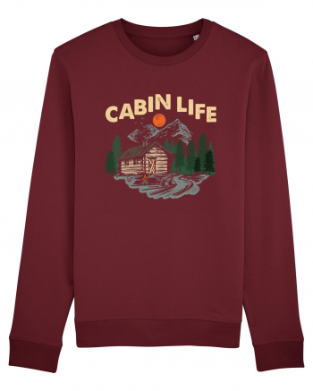 Cabin Life Burgundy