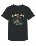 Cabin Life Tricou mânecă scurtă guler larg Bărbat Skater