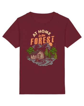 At Home in the Forest Burgundy
