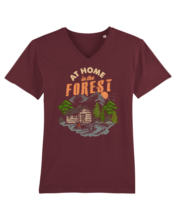 At Home in the Forest Burgundy