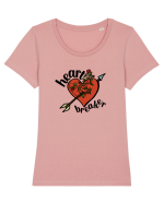 Heart Breaker (inimă străpunsă) Tricou mânecă scurtă guler larg fitted Damă Expresser