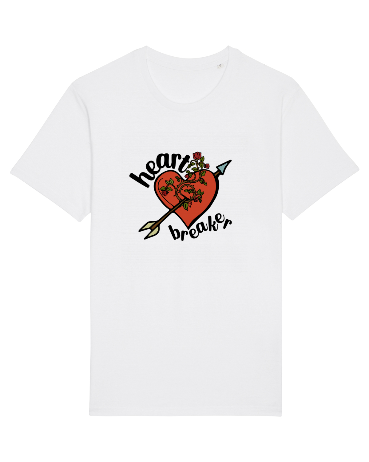 Tricou mânecă scurtă Unisex Rocker White