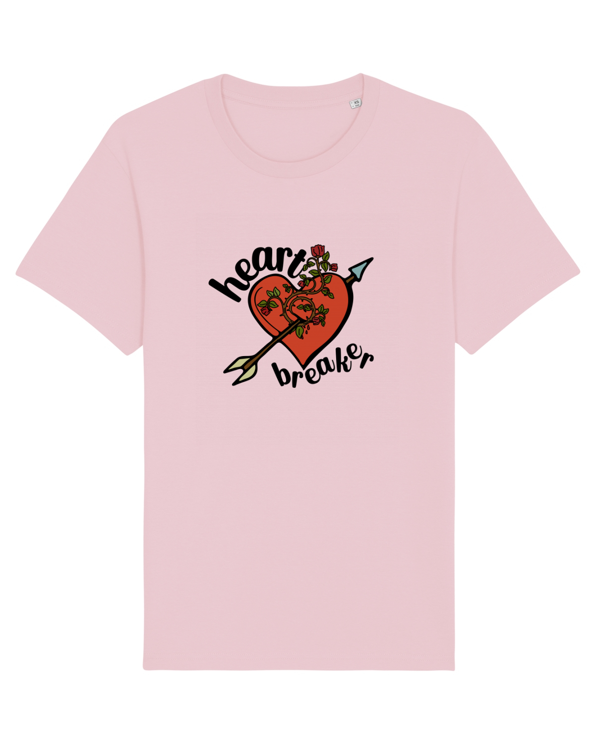 Tricou mânecă scurtă Unisex Rocker Cotton Pink