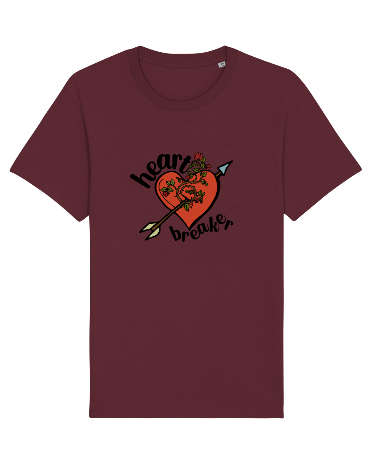 Tricou mânecă scurtă Unisex Rocker Burgundy