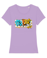 Street Art Tricou mânecă scurtă guler larg fitted Damă Expresser